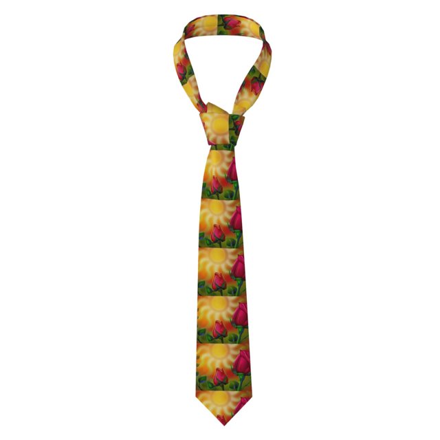 Balery Rose Psychedelic Corbata Clásica de Seda para Hombre, Corbata Tejida Jacquard, Corbatas Formales para Negocios y Bodas