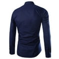 thumbnail image 5 of Men Casual Formal Shirts Slim Fit Shirt Top Long Sleeve Business Work Formal Shirts Size M-3XL, 5 of 6
