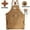 Khaki, variant on 1pc Chef Aprons for Men Women with Large Pockets, Adjustable Work Apron Cross Back Heavy Duty