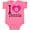 Hot Pink, variant on Inktastic Tennis Player I Love Tennis Girls Baby Bodysuit