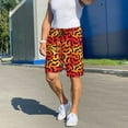 thumbnail image 3 of Daiia Flying Black Bat Mens Woven Stretch Pajama Short,Short Pajama Pants-Medium, 3 of 7