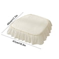 thumbnail image 3 of Aodebiao European Chair Cushion for Dining Chair Office Chairs,Non Slip European Seat Cushion Square Thicken Chair Pad with Fixed Rope,Lace Ruffle Chair Cushion Gift for Mom 17.5'x 17.5', 3 of 6