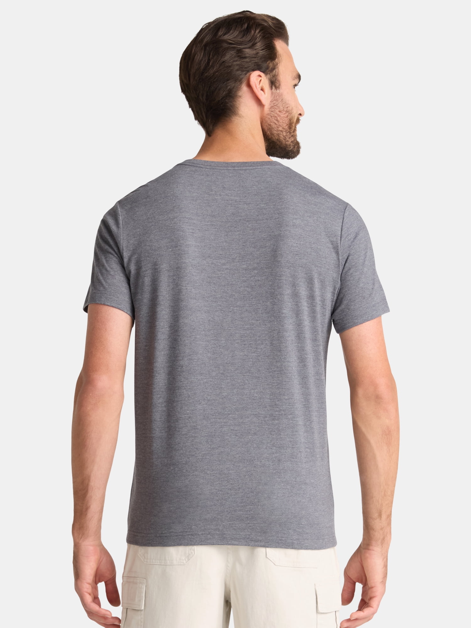 George Men's and Big Men's Lightweight V-Neck Tee with Short Sleeves, Sizes XS-3XL