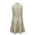 thumbnail image 4 of Vestido George para Mujer Corto con Olan en Ruedo, Sin Mangas, Botones en Pecho Beige Talla EG, 4 of 4