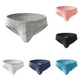 thumbnail image 2 of Lefu Mens Lingerie Ribbing Bikini Low Waist Bulge Pouch Briefs Underwear Underpants, 2 of 9