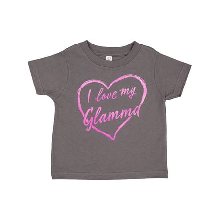 

Inktastic I Love My Glamma in Pink Chalk Heart Boys or Girls Toddler T-Shirt