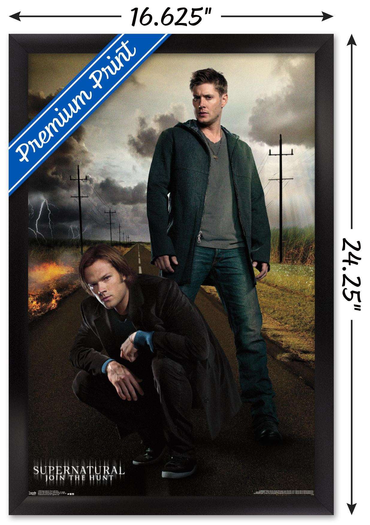 Supernatural - Dean And Sam Wall Poster, 14.725" x 22.375", Framed
