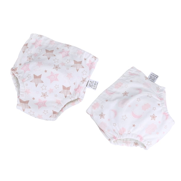 2 Piezas De Pantalones De Entrenamiento Para Bebés, Cubierta De Pañales Para Recién Nacidos, Ropa Interior De Infantil Lavable Estrella (por 8-11KG) Sunnimix Pantalón de entrenamiento infantil