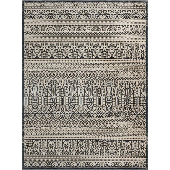 Jill Zarin Uptown Collection Area Rug - Cloisters (9' x 12' Rectangle Blue/Ivory)