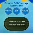 thumbnail image 3 of Blue Wave Products 15' x 30' Forest Green Winter Pool Covers for Above-Ground Pools, 3 of 7