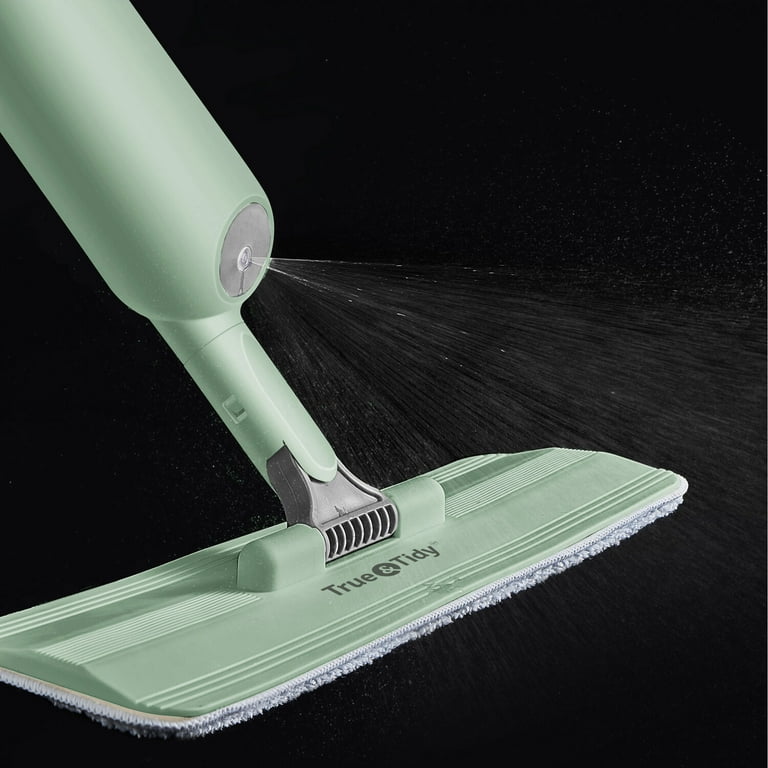 True Tidy Spray Mop with 360 Degree Swivel Mop Head Mint