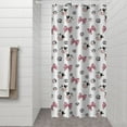 thumbnail image 2 of White Cow Bow Pattern Shower Curtain 36"x72" ,Bathroom Decorative Shower Curtains Set with 12 Hooks,Modern Waterproof Washable Shower Curtain, 2 of 6