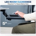thumbnail image 5 of VIVO Adjustable 34" Computer Keyboard & Mouse Platform Tray Under Desk Mount, 5 of 9