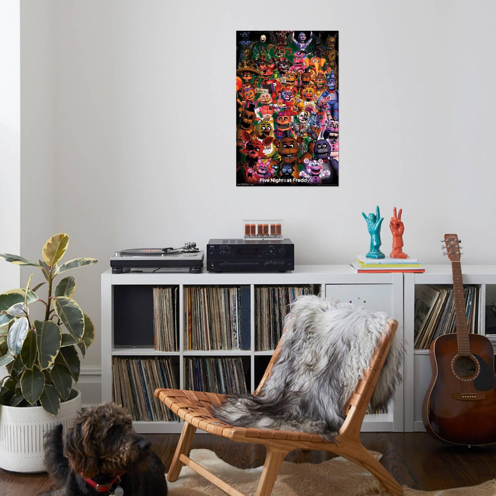 Five Nights at Freddy's - Ultimate Group Canvas Wall Poster, 22.375" x 34"