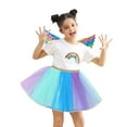 thumbnail image 4 of MEZZALL Kids Girls Ballet Skirts Birthday Holiday Party Dance Skirt With Wing Outfits Relaxed Fit Toddler Wear, 4 of 4