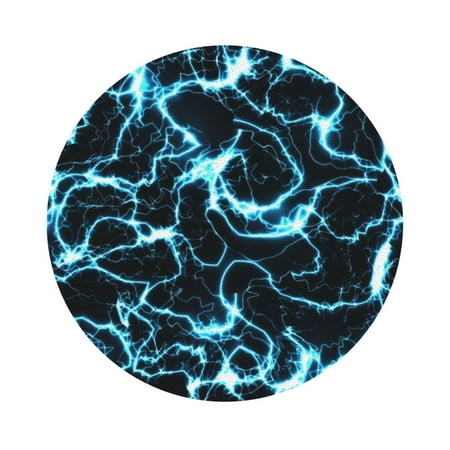 

Matuu Lightning for Cup Coasters Set of 6 Leather Coasters Desk Coasters for Office Measures 4” x 4” Round Shape
