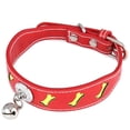 thumbnail image 1 of Collier pour Animaux Réfléchissant Réglable : Collier pour Chat en Faux Cuir avec Clochette, 1 of 10