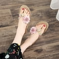 thumbnail image 2 of OAVQHLG3B Flip-flops Summer Slippers Outside Wear Seaside Fashion Clip-on Flower Beach Shoes Women, 2 of 7