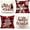 Red Black, variant on Red Christmas Pillow Covers 18x18 Set of 4 Farmhouse Xmas Decorations Snowflake Hello Winter Holiday Decor Throw Cushion Case for Home Couch S24C17