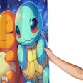 thumbnail image 4 of Cortina de ducha Charmander, impermeable, de poliéster, lavable, decorativa, con 12 ganchos, 72 x 72 pulgadas, de plástico, 4 of 8