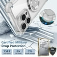 thumbnail image 3 of UUCase Designed for Apple iPhone 14 Pro Max,Mag-Safe Shockproof Clear Cover Case [Support Wireless Charging] [Military Drop Protection] with 360° Invisible Ring Kickstand for iPhone 14 Pro Max,Clear, 3 of 12