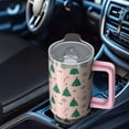 thumbnail image 7 of 40oz Christmas Pattern Festive Holiday Travel Tumbler with Handle and Straw Lid for Women Party Gift, 7 of 7