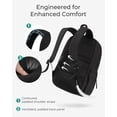 thumbnail image 7 of BAGSMART Lightweight Unisex Backpack, Computer Daypack for 15.6" Laptop, Water-Resistant Work Back Pack College Bookbag, Casual Commute Trip, Puffer Black, 7 of 7