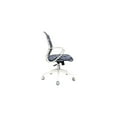 thumbnail image 3 of The Raynor Group Elizabeth Sutton Gramercy Fabric Swivel Task Chair White Grayscale Echo Silver, 3 of 6