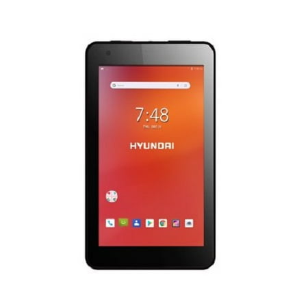 Refurbished Hyundai HT0701W16B Koral 7W4X 7" Tablet, 16GB Storage, Quad Core, 1.3GHz, WiFi, Dual Cameras, Rubber Coating, Android 9.0, Black