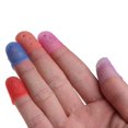 thumbnail image 2 of lanema 1/5Pcs Sewing Finger Cots Quilting Finger Thimble Slip Silicone Finger Sleeves Fingertips Protectors Thimble, 2 of 12