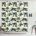 thumbnail image 1 of Ambesonne East Shower Curtain, Eastern Branches Leaves Print, 69"Wx84"L, Pale Green White, 1 of 3