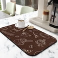 thumbnail image 2 of Durable & Absorbent Diatom Mud Coffee Mat - 19.5x12in Typography Print, Ideal Barrier for Coffee Makers & Espresso Machines, Coffee Drying Mat Perfectly Preserves Countertops, 2 of 7