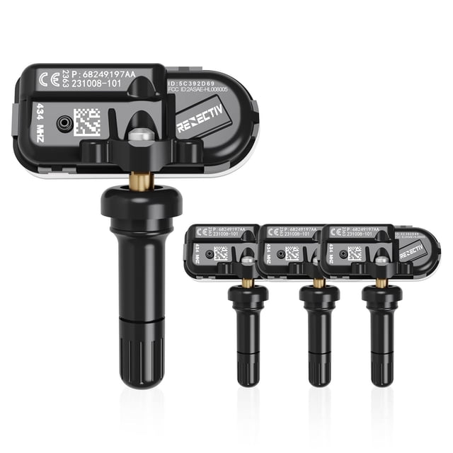 Sensor de Presión de Neumáticos RENECTIV 434 MHz Compatible con RAM y Jeep Cherokee 2014-2022 juego