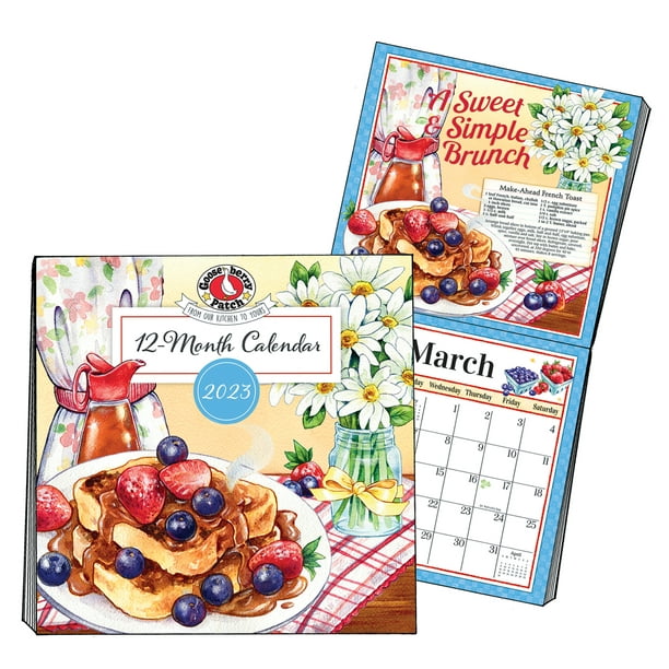 Collections Etc Gooseberry Patch 2023 Recipe Wall Calendar - Walmart.com