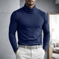 thumbnail image 4 of jjayotai Mens Turtleneck Shirts Slim Fit Shirt Tops Lightweight Pullover Thermal Sweater Casual Long Sleeve Shirt, 4 of 6