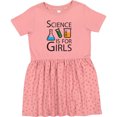thumbnail image 3 of Inktastic Science is for Girls Girls Toddler Dress, 3 of 5