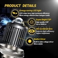 thumbnail image 5 of Ruiandsion P45T Motorcycle LED Headlight Bulb 3000LM 6000K White 12-80V Wide Voltage,High/Low Dual Beam,Replacement, 1 Pcs, 5 of 11