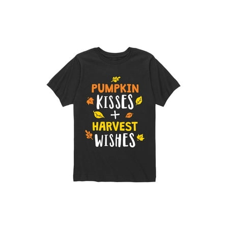 

Instant Message - Pumpkin Kisses Abd Harvest Wishes - Toddler Short Sleeve Tee