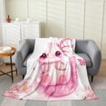 thumbnail image 1 of Erosebridal Girls Axolotl Flannel Blanket 40x50, Ultra Soft, 1 of 6