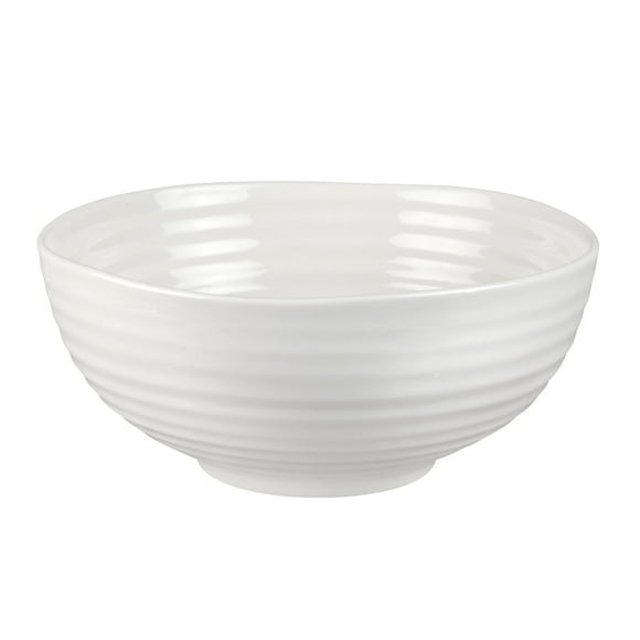 Portmeirion Sophie Conran 7" Bowl Set | Set of 4 White Cereal Bowls | Made from Fine Porcelain | Dishwasher and Microwave Safe | Perfect Dinnerware Set for Soup, Salad, and Pasta