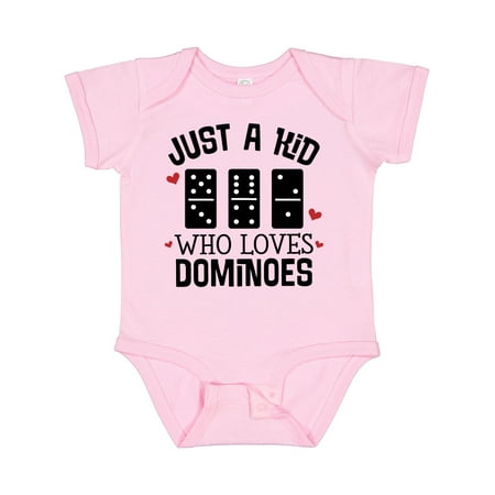 

Inktastic Just a Kid Who Loves Dominoes Gift Baby Boy or Baby Girl Bodysuit
