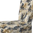 thumbnail image 4 of Designart "Opulent White Gold Damask I" Gold Damask Upholstered Accent Chair - Bohemian & Eclectic Arm Chair For Living Room, 4 of 5