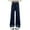 style-01 Dark Blue, variant on Kogui Baggy Jeans for Kids Girls Jeans Denim Elastic Waist Wide Leg Baggy Pants Kids Clothes Size 5T 6T (Dark Blue,5-6 Years)