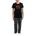 thumbnail image 4 of CafePress - BARREL RACER [Maroon] Women's Dark Pajamas - Women's Short Sleeve Print T-Shirt and Pants Dark Cotton Pajama Set, 4 of 7
