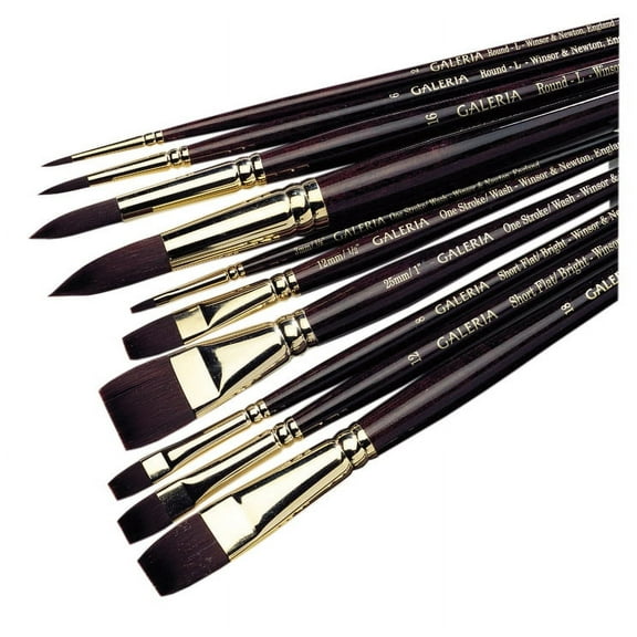 Winsor & Newton Galeria Brush, Filbert, Long Handle, 22