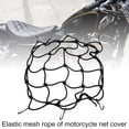 thumbnail image 2 of Trayknick Adjustable Bungee Cargo Net Universal 30cm x 30cm Black Luggage Mesh for Motorcycle, 2 of 13