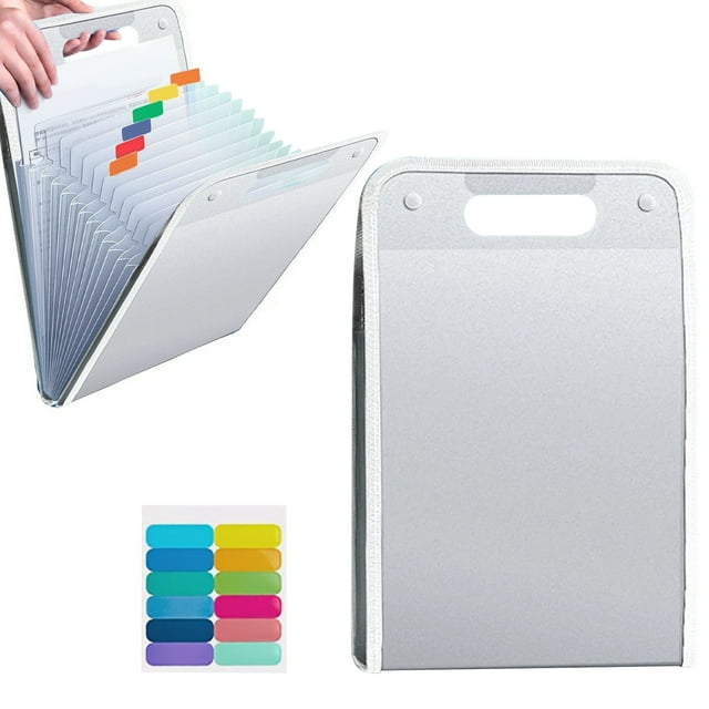 Meiiso White School File Bag - Thickened Pp Storage, Large Inventory Clearance Flash Purchase