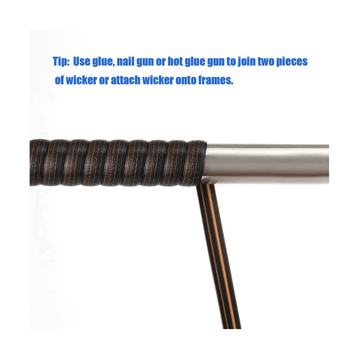Wicker Repair Kit, Plastic Rattan for Repair Flat Wicker Furniture