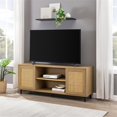 thumbnail image 6 of Walker Edison 58" Engineered Wood 2-Doors TV Stand in Coastal Oak, 6 of 8