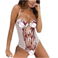thumbnail image 3 of Ropa interior de gasa con bordado floral de lencería sexy de moda elegante para mujer Fridja nalpqowj9479, 3 of 6